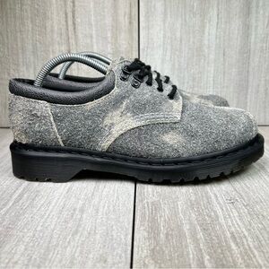 NEW Dr. Martens Docs 8053 Gray Stonewashed Suede Leather Oxfords Womens Size 8 9